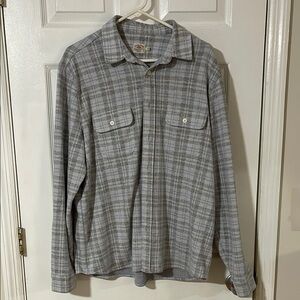 FAHERTY Gray Plaid Men's Shirt